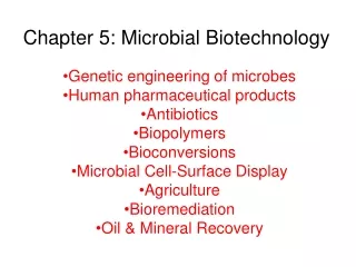 Chapter 5: Microbial Biotechnology