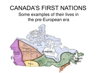 CANADA’S FIRST NATIONS