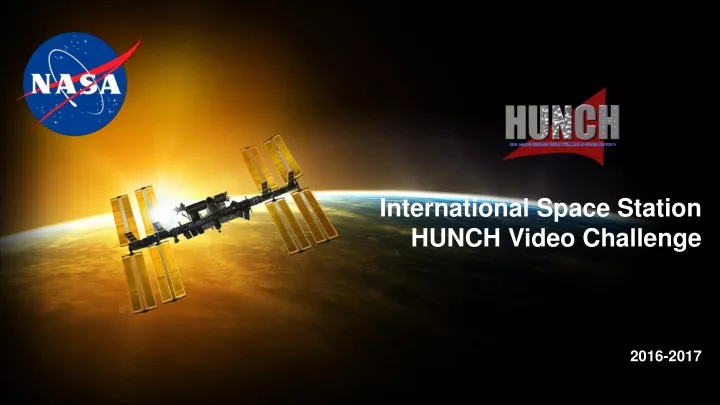 international space station hunch video challenge