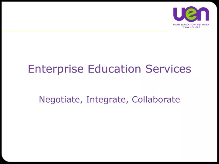 enterprise education services