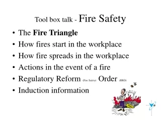 Tool box talk -  Fire Safety