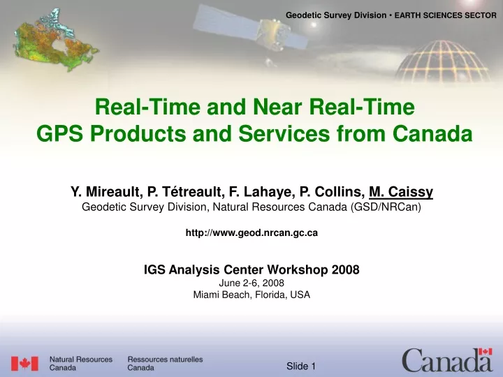 real time and near real time gps products and services from canada