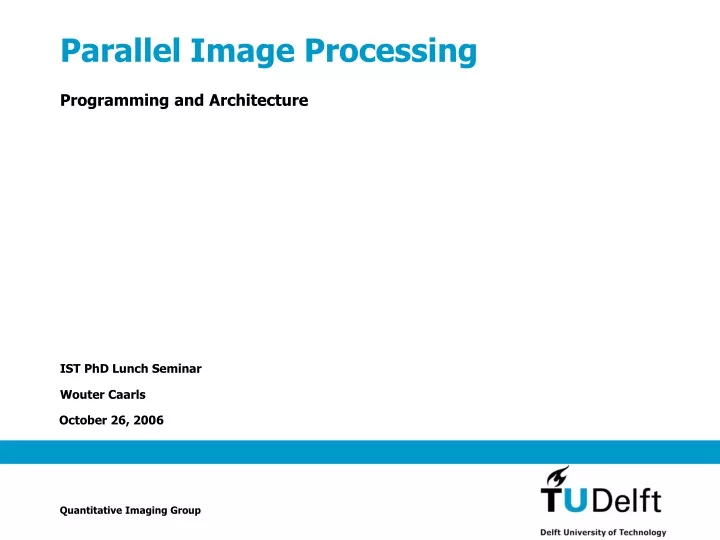 parallel image processing