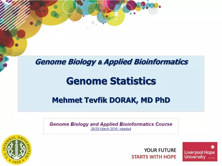 genome biology applied bioinformatics genome