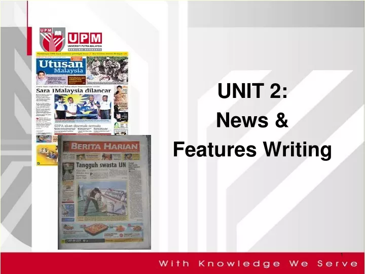 unit 2 news features writing