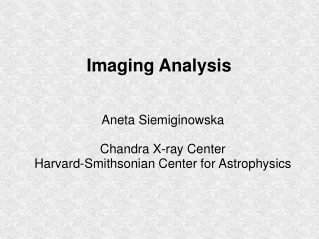 Imaging Analysis
