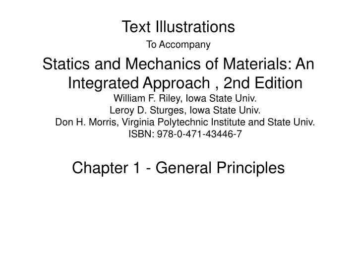 text illustrations to accompany statics