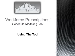 Workforce Prescriptions’ Schedule Modeling Tool Using The Tool