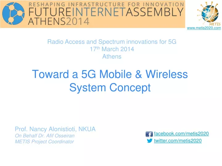 toward a 5g mobile wireless system concept