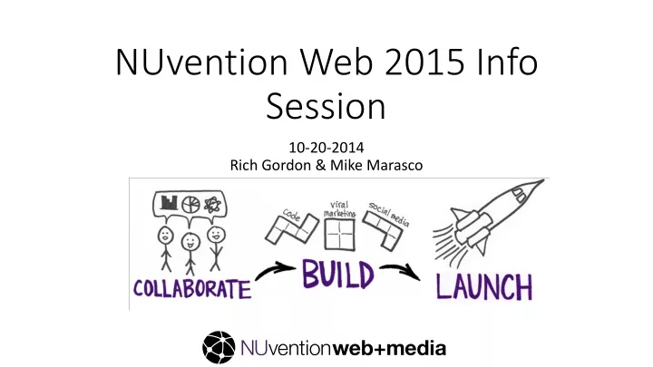 nuvention web 2015 info session