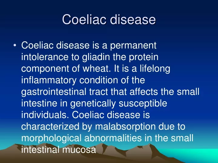 coeliac disease