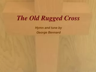 The Old Rugged Cross