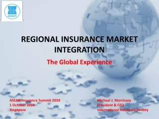 REGIONAL INSURANCE MARKET INTEGRATION