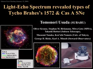 Light-Echo Spectrum revealed types of Tycho Brahes’s 1572 &amp; Cas A SNe