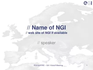 // Name of NGI // web site of NGI if available