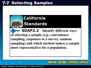 California  	   Standards