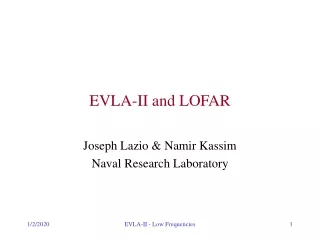 EVLA-II and LOFAR