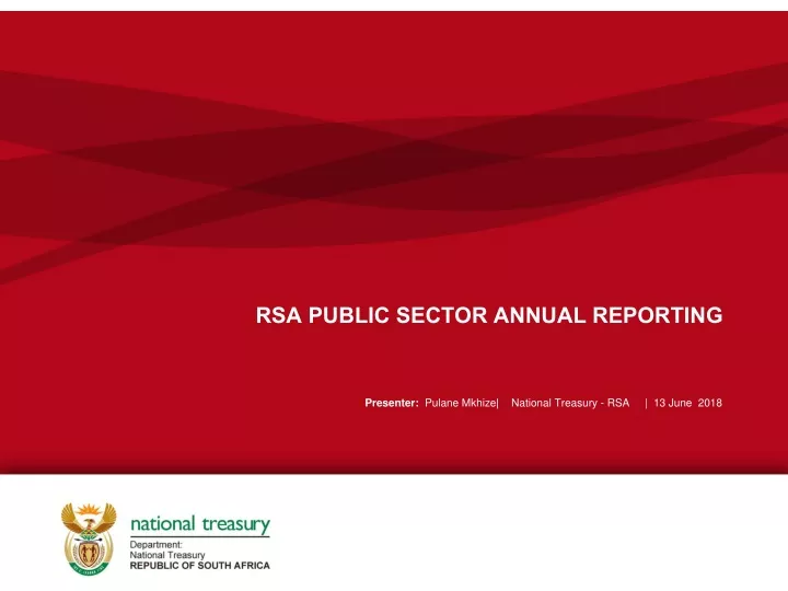rsa public sector annual reporting