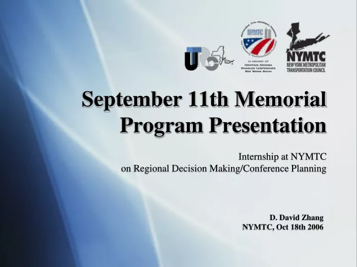 september 11th memorial program presentation