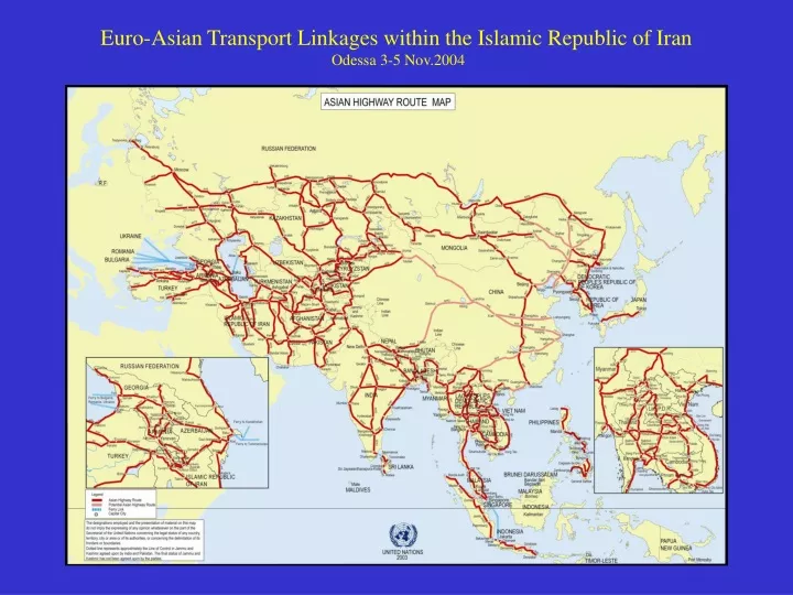 euro asian transport linkages within the islamic republic of iran odessa 3 5 nov 2004