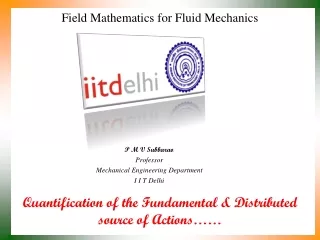 Field Mathematics for Fluid Mechanics