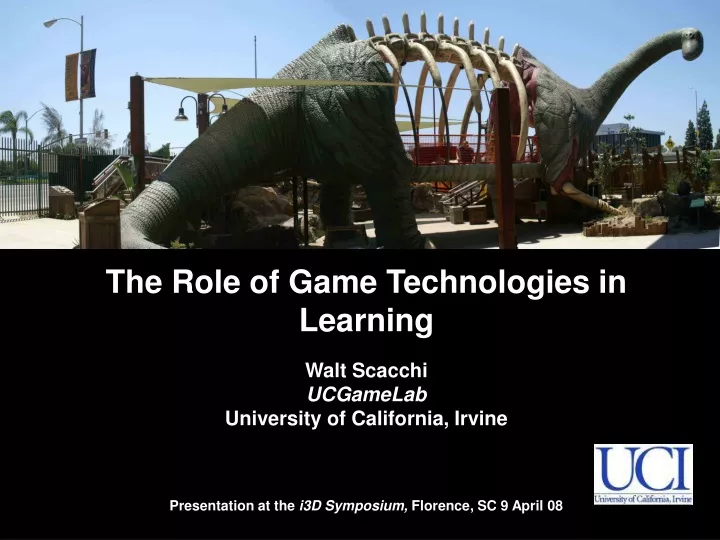 the role of game technologies in learning walt
