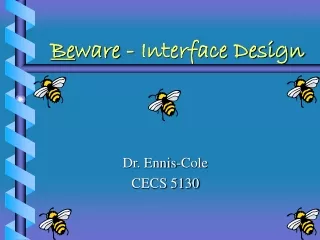 Be ware - Interface Design