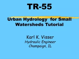 TR-55 Urban Hydrology  for Small Watersheds Tutorial