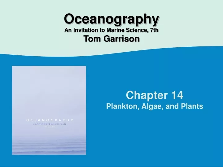 oceanography an invitation to marine science
