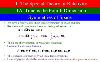 11. The Special Theory of Relativity
