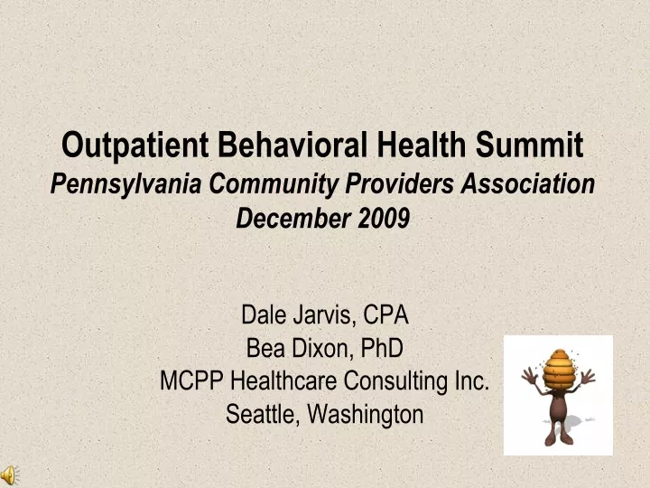 outpatient behavioral health summit pennsylvania community providers association december 2009