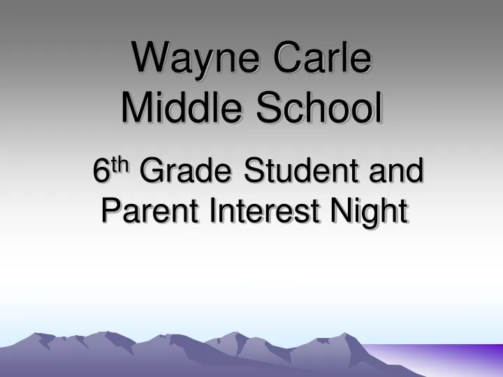 wayne carle middle school