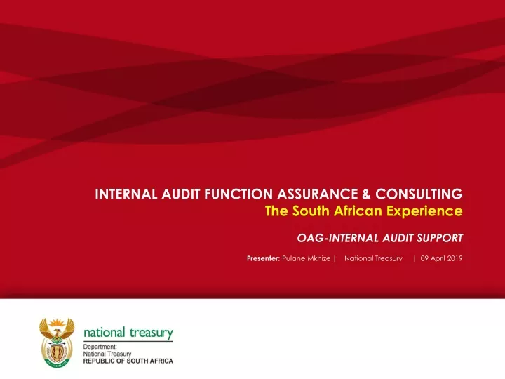 internal audit function assurance consulting the south african experience