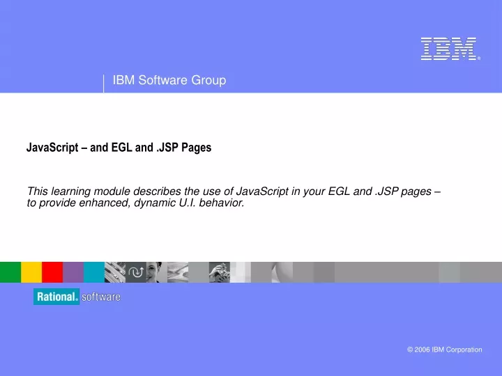 javascript and egl and jsp pages