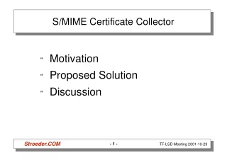 S/MIME Certificate Collector
