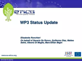 WP3 Status Update