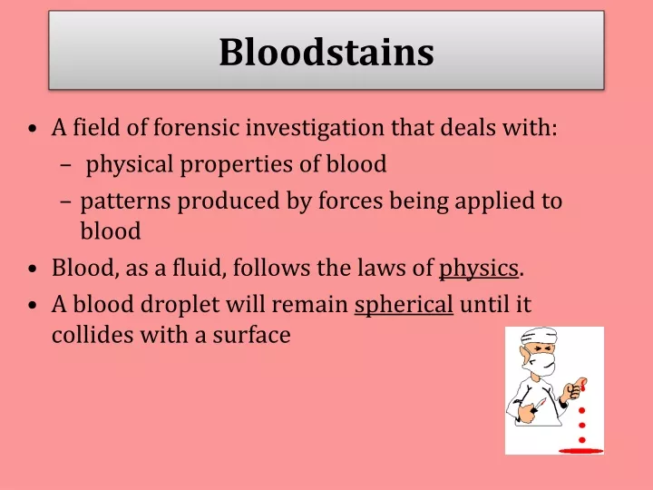 bloodstains
