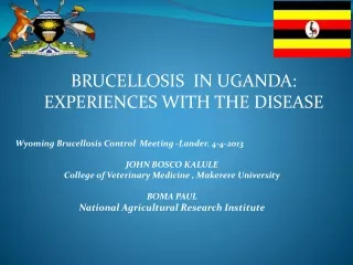 BRUCELLOSIS  IN UGANDA: EXPERIENCES WITH THE DISEASE