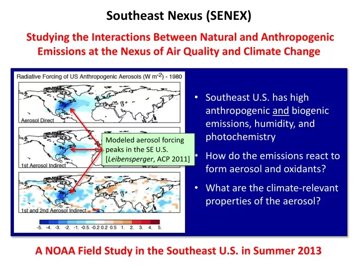 southeast nexus senex studying the interactions