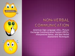 Non-verbal Communication