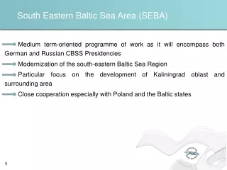 South Eastern Baltic Sea Area (SEBA)