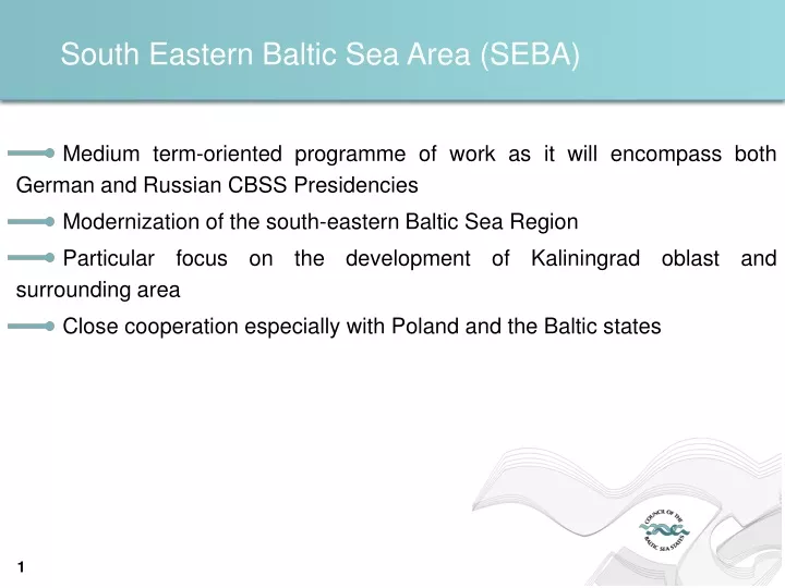 south eastern baltic sea area seba