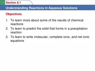 To learn more about some of the results of chemical reactions
