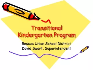 Transitional  Kindergarten Program