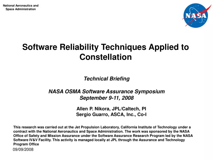 software reliability techniques applied