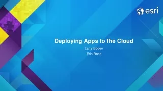 Deploying Apps to the Cloud