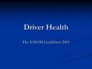 Driver Health