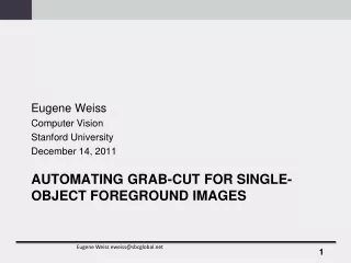 Automating Grab-Cut for Single-Object Foreground Images