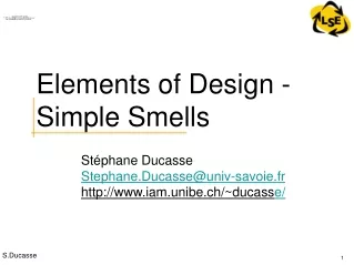 Elements of Design - Simple Smells