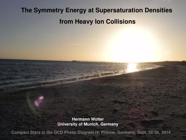 the symmetry energy at supersaturation densities